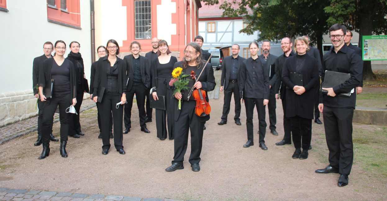 Die Cantorianer nach dem Konzert in Rötha